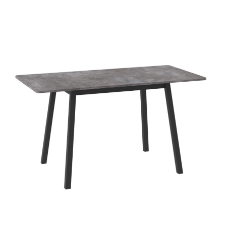 Стол TIRK RADIAL-110, раздвижной 110(142)х70, ДЫМЧАТАЯ КЕРАМИКА/ЧЕРНЫЙ TIRK RADIAL 110